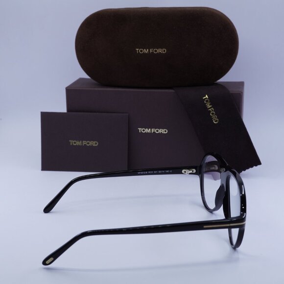 Tom Ford FT5012-B 001 Eyeglasses Black 53mm Aviator Frame - Picture 10 of 10